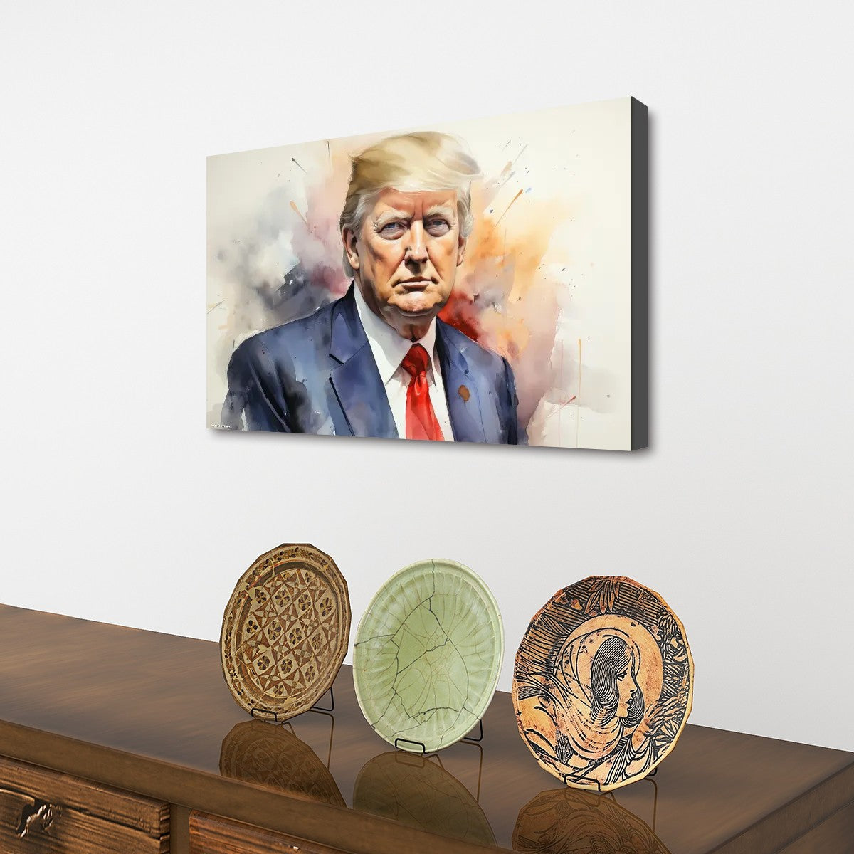 Donald Trump, 32"x20" Canvas Prints Wall Art