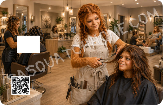 Durable Bigfoot 103 Vinyl Credit Debit Card Skin Cover - Hair Dresser - Cosmetologist