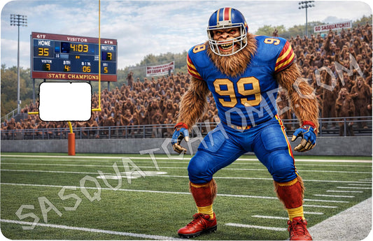Durable Bigfoot 19 Vinyl Credit Debit Card Skin Cover - Sasquatch Football 2