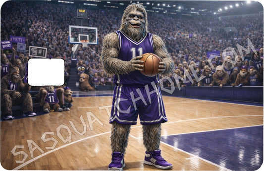 Durable Bigfoot 20 Vinyl Credit Debit Card Skin Cover - Sasquatch Basketball