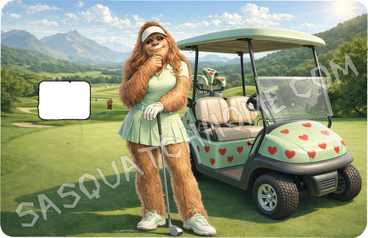 Durable Bigfoot 21 Vinyl Credit Debit Card Skin Cover - Sasquatch Women Golf