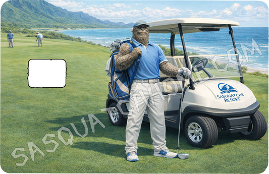 Durable Bigfoot 22 Vinyl Credit Debit Card Skin Cover - Sasquatch Men Golf