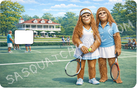 Durable Bigfoot 23 Vinyl Credit Debit Card Skin Cover - Sasquatch Tennis