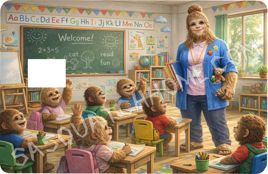 Durable Bigfoot 39 Vinyl Credit Debit Card Skin Cover - Teacher