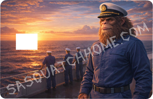 Durable Bigfoot 43 Vinyl Credit Debit Card Skin Cover - Coast Guard