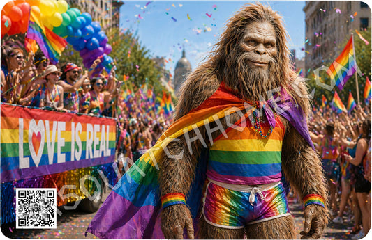 Durable Bigfoot 47 Vinyl Credit Debit Card Skin Cover - Pride