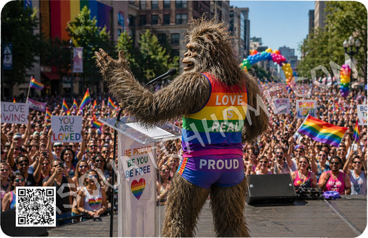 Durable Bigfoot 50 Vinyl Credit Debit Card Skin Cover - Pride