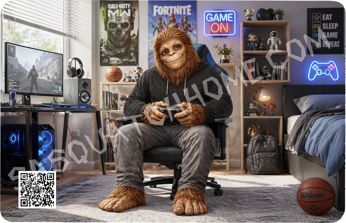 Durable Bigfoot 55 Vinyl Credit Debit Card Skin Cover - Gamer Bigfoot