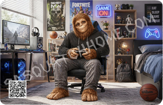 Durable Bigfoot 55 Vinyl Credit Debit Card Skin Cover - Gamer Bigfoot