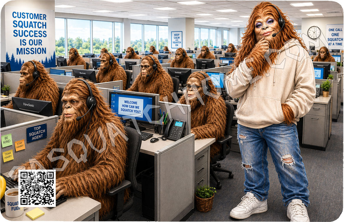 Durable Bigfoot 72 Vinyl Credit Debit Card Skin Cover - Call Center