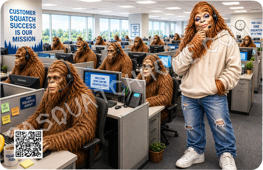 Durable Bigfoot 72 Vinyl Credit Debit Card Skin Cover - Call Center