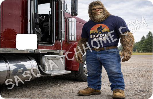 Durable Bigfoot 7 Vinyl Credit Debit Card Skin Cover - Sasquatch Trucker Stand