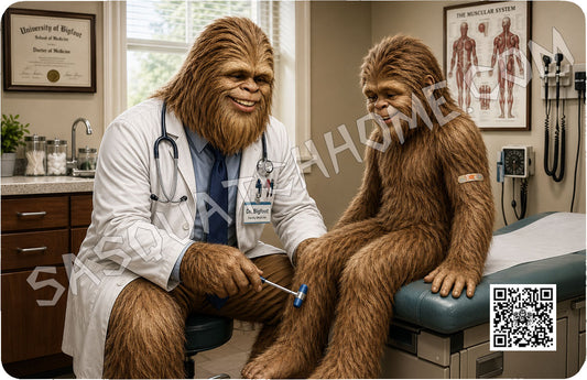 Durable Bigfoot 80 Vinyl Credit Debit Card Skin Cover - Medical