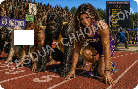 Durable Bigfoot 90 Vinyl Credit Debit Card Skin Cover - Foot Racing