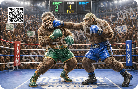 Durable Bigfoot 97 Vinyl Credit Debit Card Skin Cover - Boxing