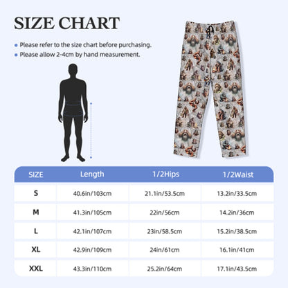 10 Bigfoot / Sasquatch Designs, Men’s Polyester, Drawstring, Pajama Pants