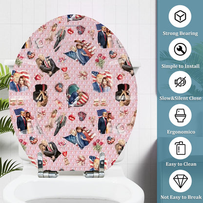 Donald & Melania Trump Universal Toilet Seat
