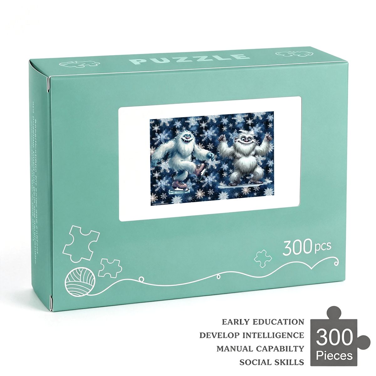 Yeti Dancing 300pcs Horizontal Wooden Jigsaw Puzzles