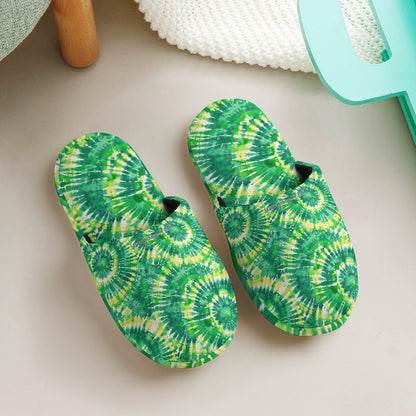 19 Tie Dye Designs, Children's Cotton Flannel Slippers