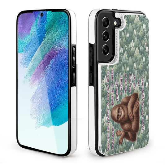 "You call me a bitch..." Bigfoot, Sasquatch, Samsung S22 Cell Phone Case / Folding Wallet