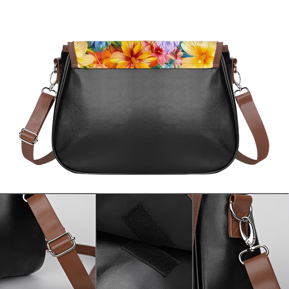 Bigfoot / Sasquatch Hawaiian Dance, Leather Shoulder Bag / Purse