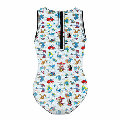 Girls One Piece Swimsuits, Awesome Misc Designs, zombies, smurfs, circus + more