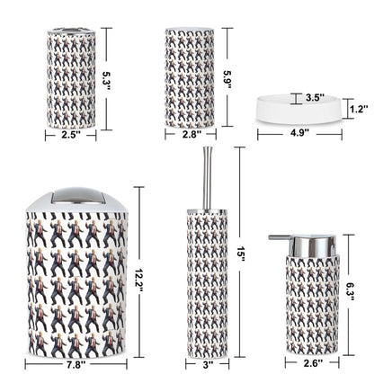 20 Donald Trump Designs - Bathroom Accessories Set 5 pcs