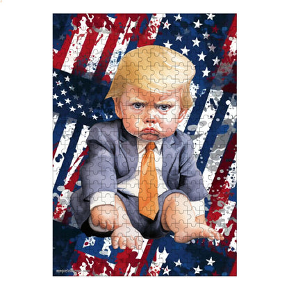 Baby Donald Trump 300pcs Wooden Vertical Jigsaw Puzzle