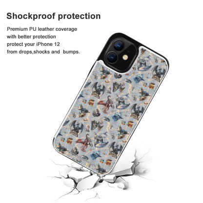 iPhone 12 Series Cell / Mobile phone Flip wallet case - 20 Misc Beautiful Designs