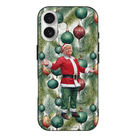 Donald Trump Santa, iPhone 17 TPU Black Phone Case