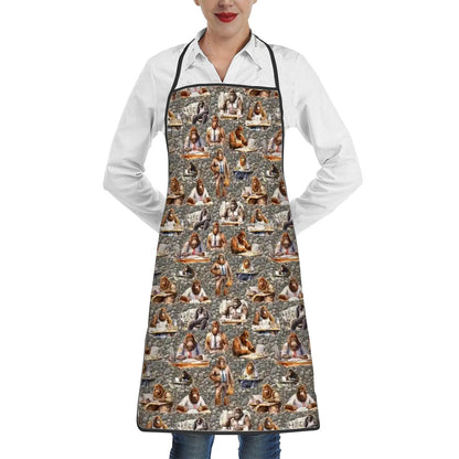 Sasquatch Bigfoot Designs, Polyester Apron with Pockets