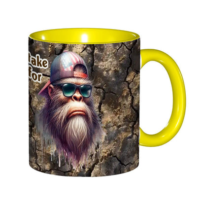 Sarcastic Sasquatch Collection, 11.2 Oz Ceramic Coffee Mug- Don't Mistake