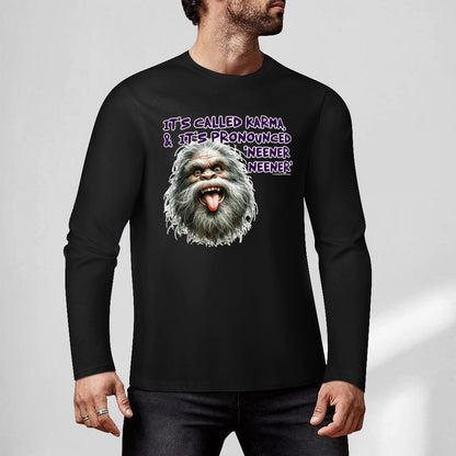 Bigfoot - Sasquatch Cotton Unisex Long Sleeve T-shirt