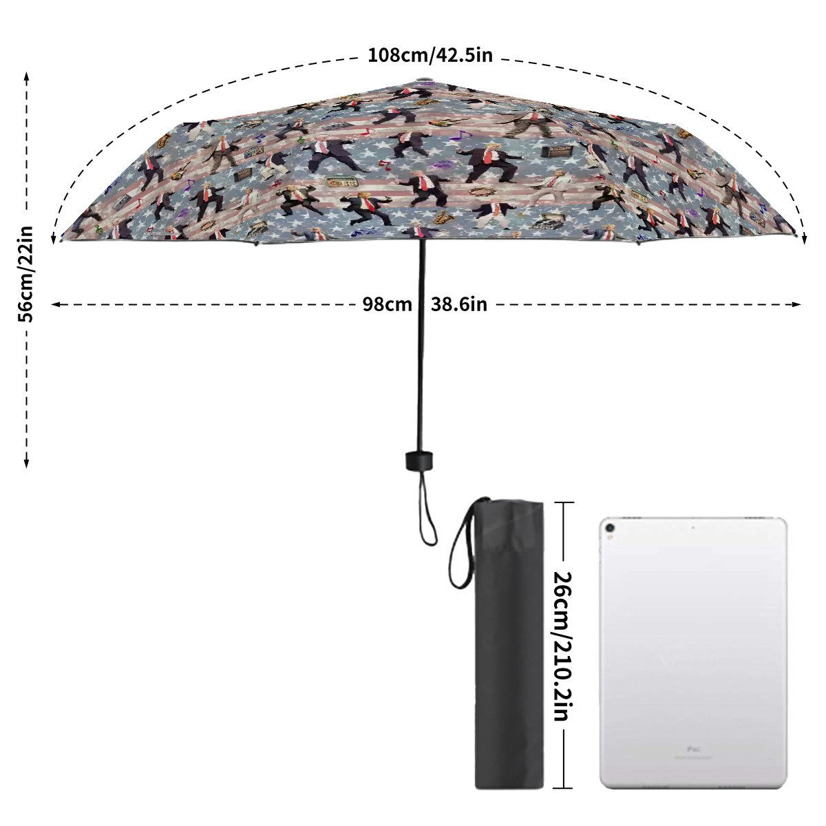 Donald Trump 20 Designs - UV Protection, Water Wicking Umbrella, parasol, Maga umbrella