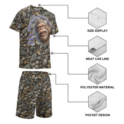 Bigfoot, Sasquatch, "There's one in every family..",  Children's T-shirt & Shorts Set