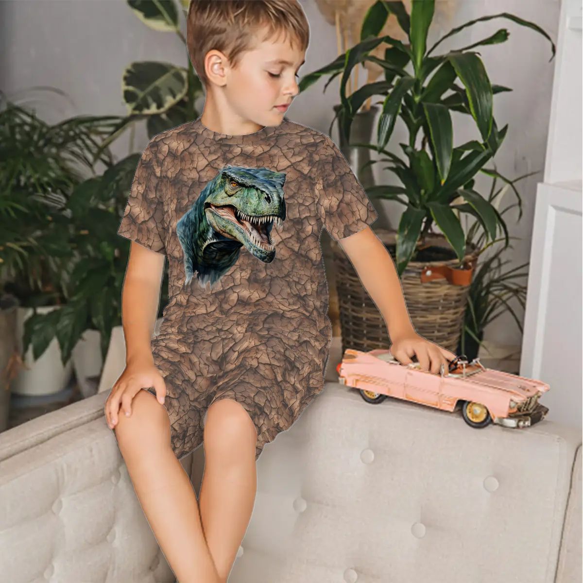 Dinosaur, Children’s 2 Piece Short Pajama Set