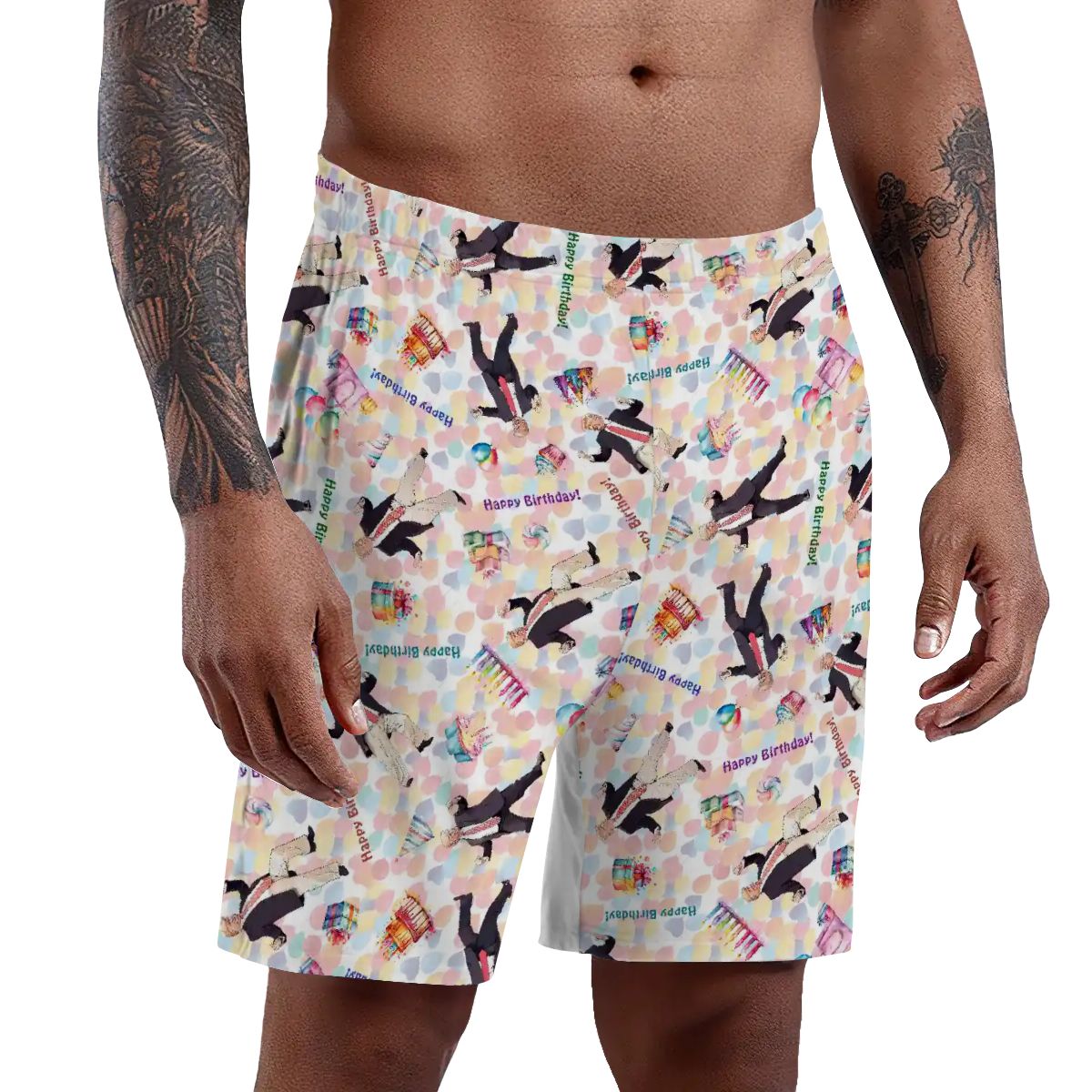10 Donald Trump Designs, Men’s Polyester, pocketed, pajama Shorts