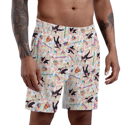 10 Donald Trump Designs, Men’s Polyester, pocketed, pajama Shorts
