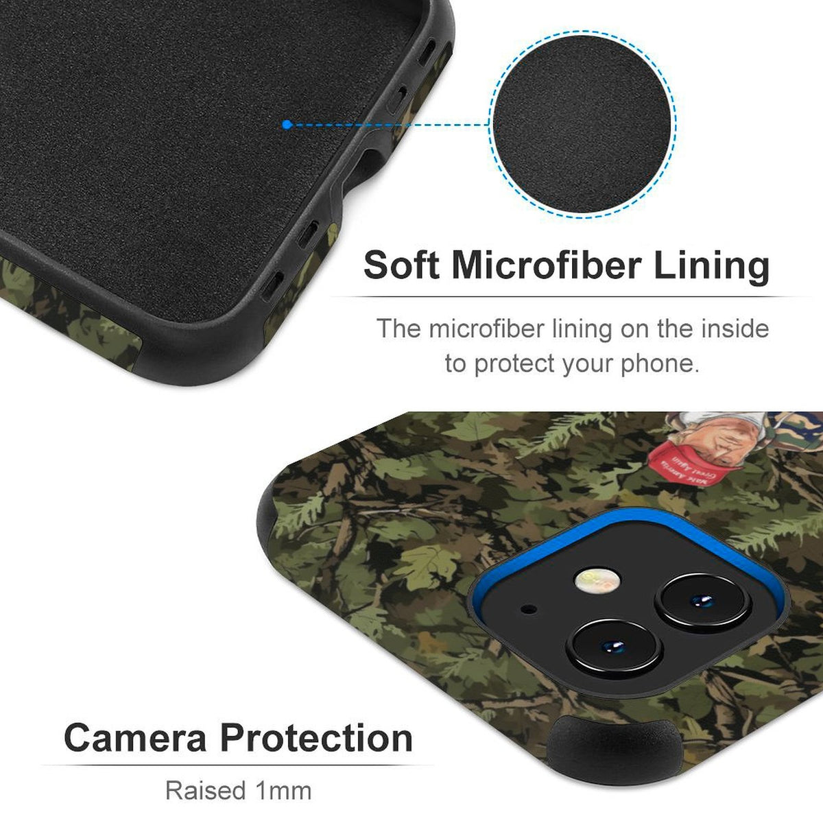 Donald Trump Hunting Dog, Microfiber iPhone 11 Cases