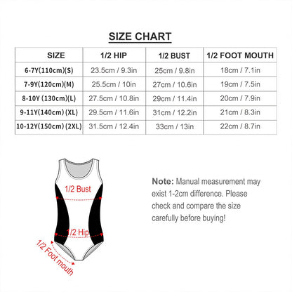Girl’s One Piece Swimsuits, child swimwear - Bigfoot, Sasquatch Dancing