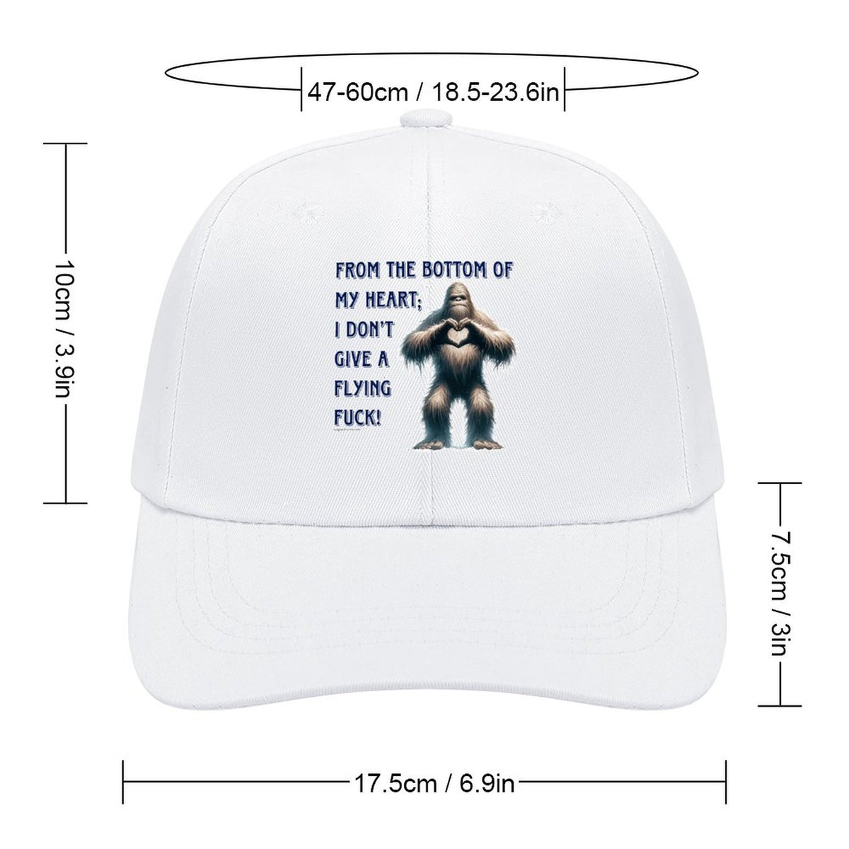 Bigfoot, Sasquatch “From the bottom..", Baseball Cap – 8 Colors