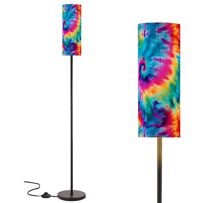 19 Tie Dye Designs, Floor Lamp Modern Standing Lamp (Made in USA)