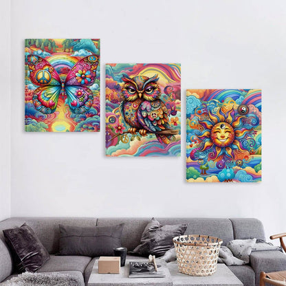 Canvas Wall Art -16”x 20” (x3) - Made In USA