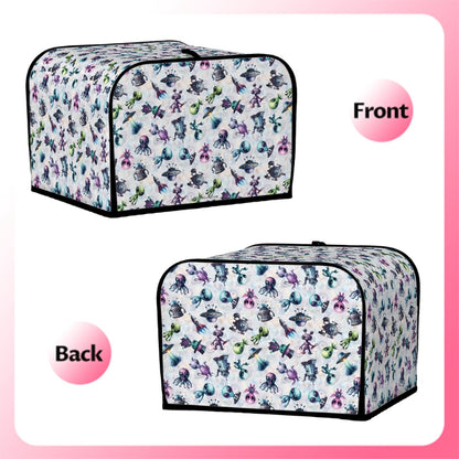 6 Alien Designs, 4 Slice Toaster Cover