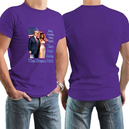 "Team Work makes the Dream work..", Donald Trump, Short Sleeve Cotton T-shirt