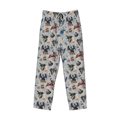 Mens Pajama Pants - Animal Designs, Men's Pajamas, pajama pants, dogs, cats, pigs, elephants +