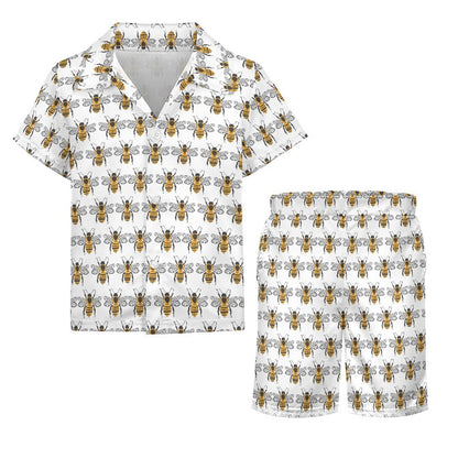 Bumble Bee Design Children's Casual Beach Outfit A27TZ (All-Over Printing)
