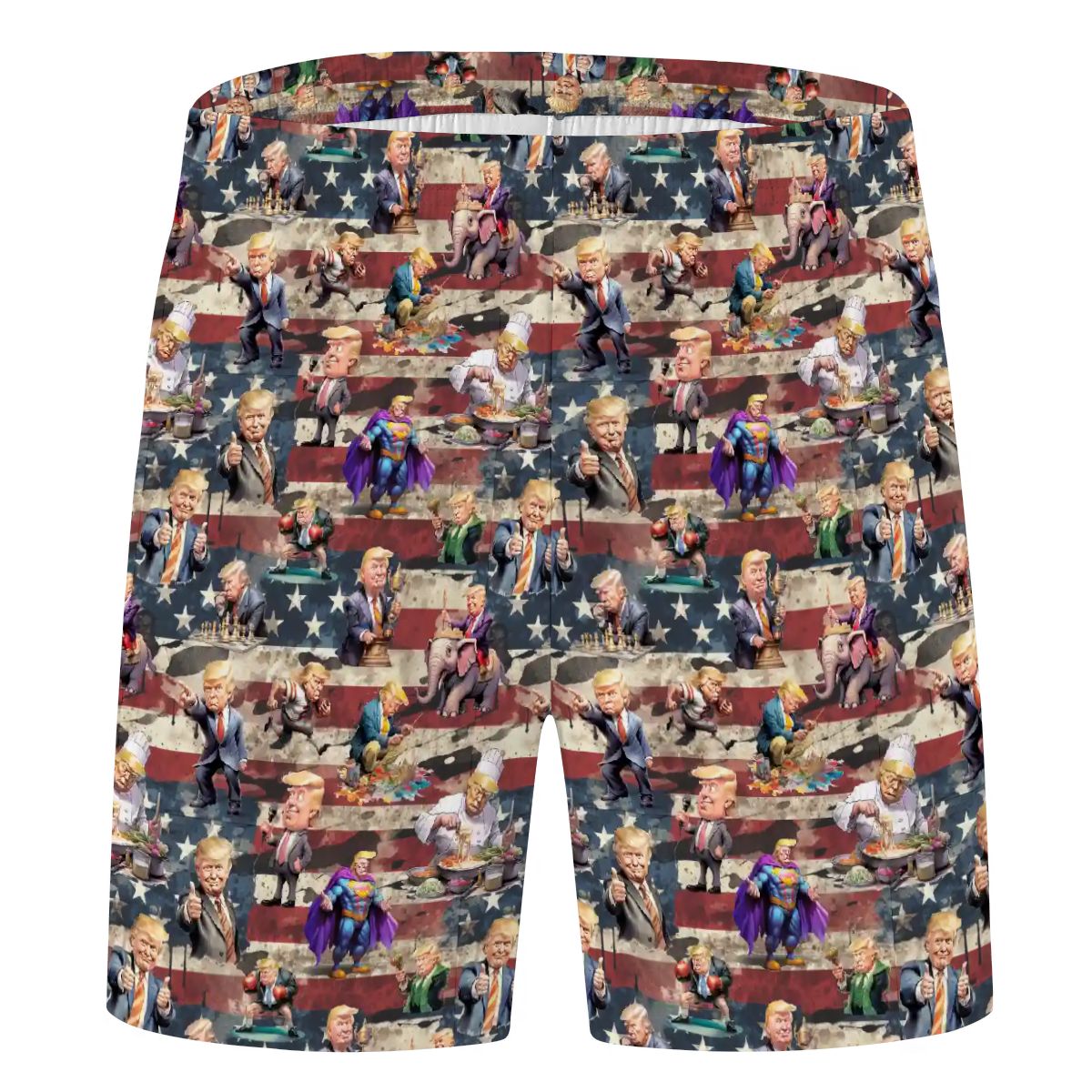 10 Donald Trump Designs, Men’s Polyester, pocketed, pajama Shorts