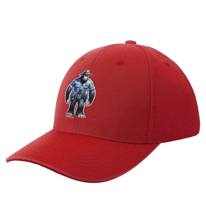 Bigfoot, Sasquatch Police Officer - Polyester Baseball Cap