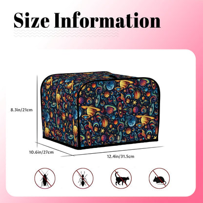 12 Galaxy Outer Space Designs, 4 Slice Toaster Cover